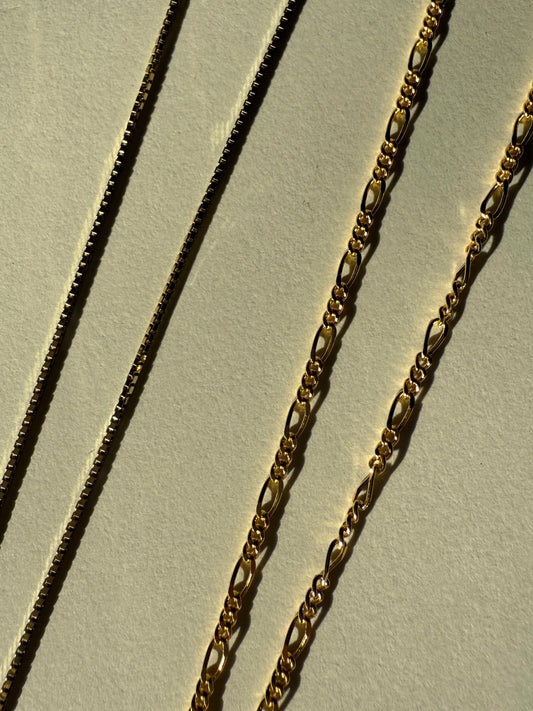 YARA—14K Box Chain Necklace