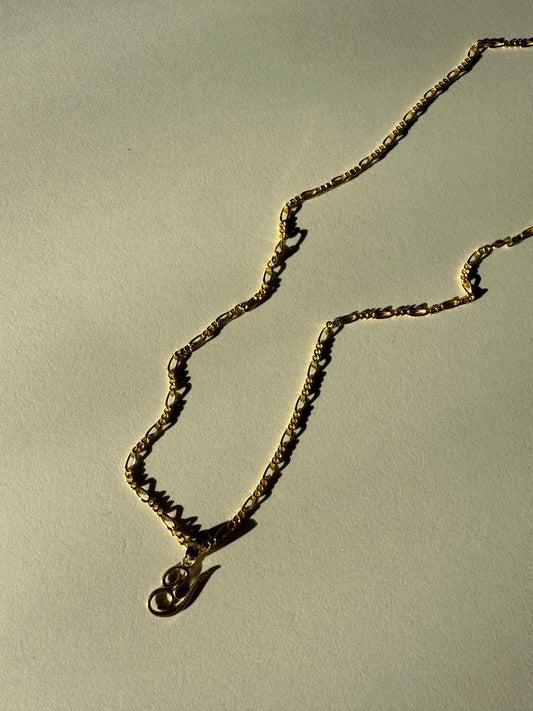 YUNA—14k Figaro Chain