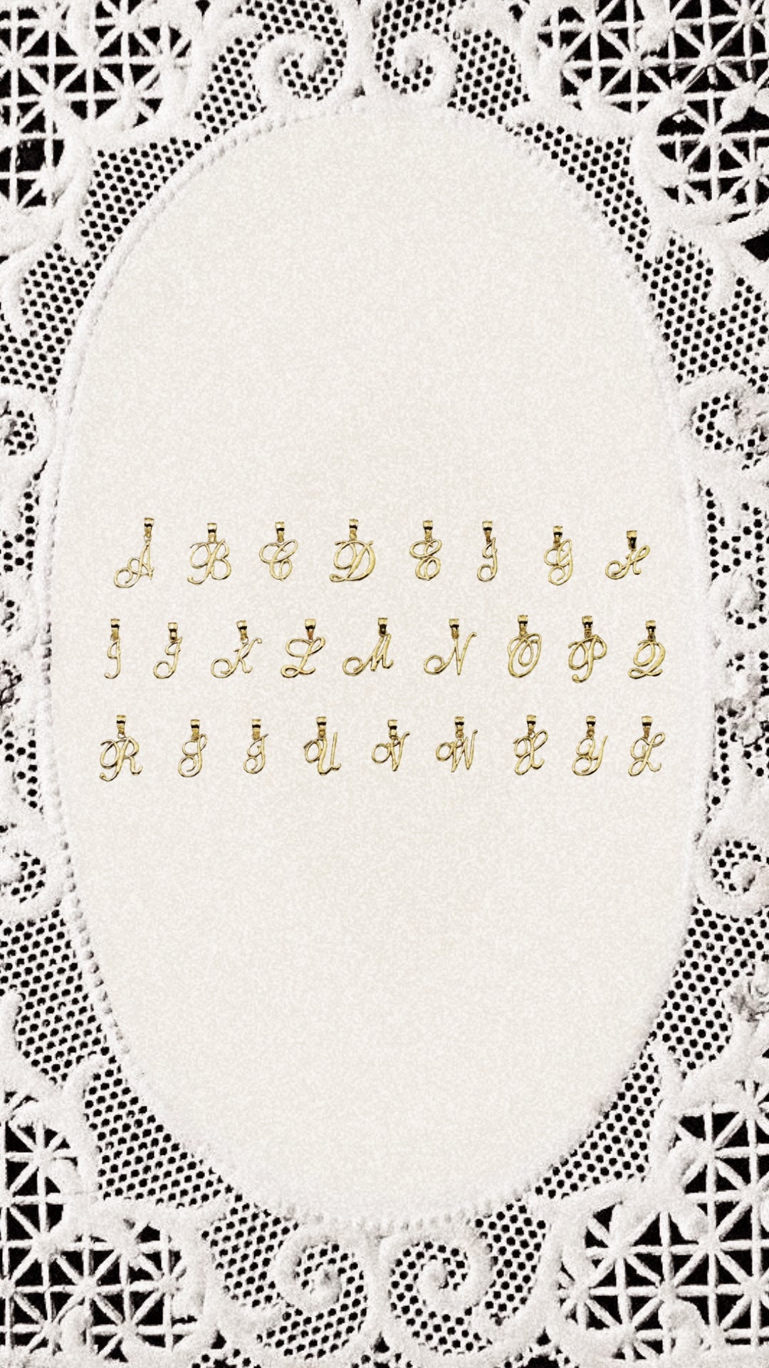 YEU—10k Letter Pendant