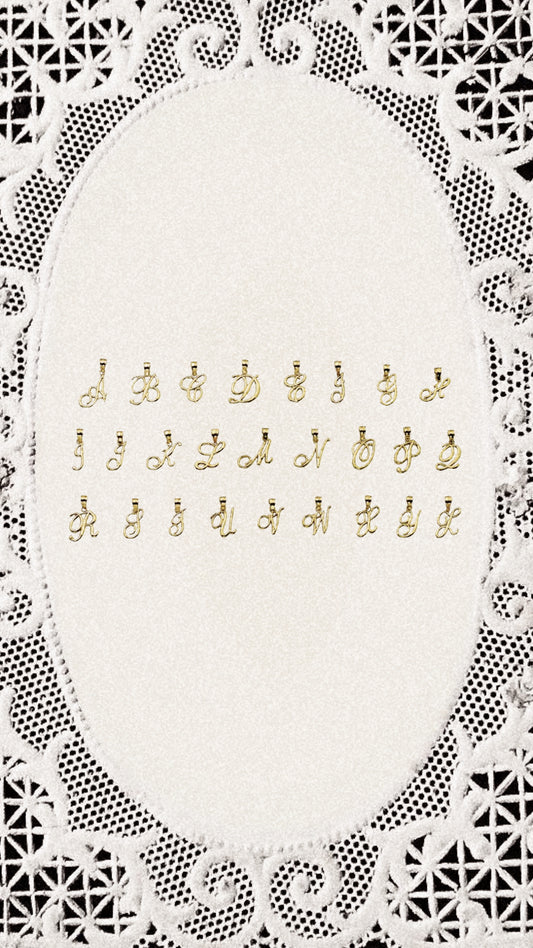 YEU—10k Letter Pendant