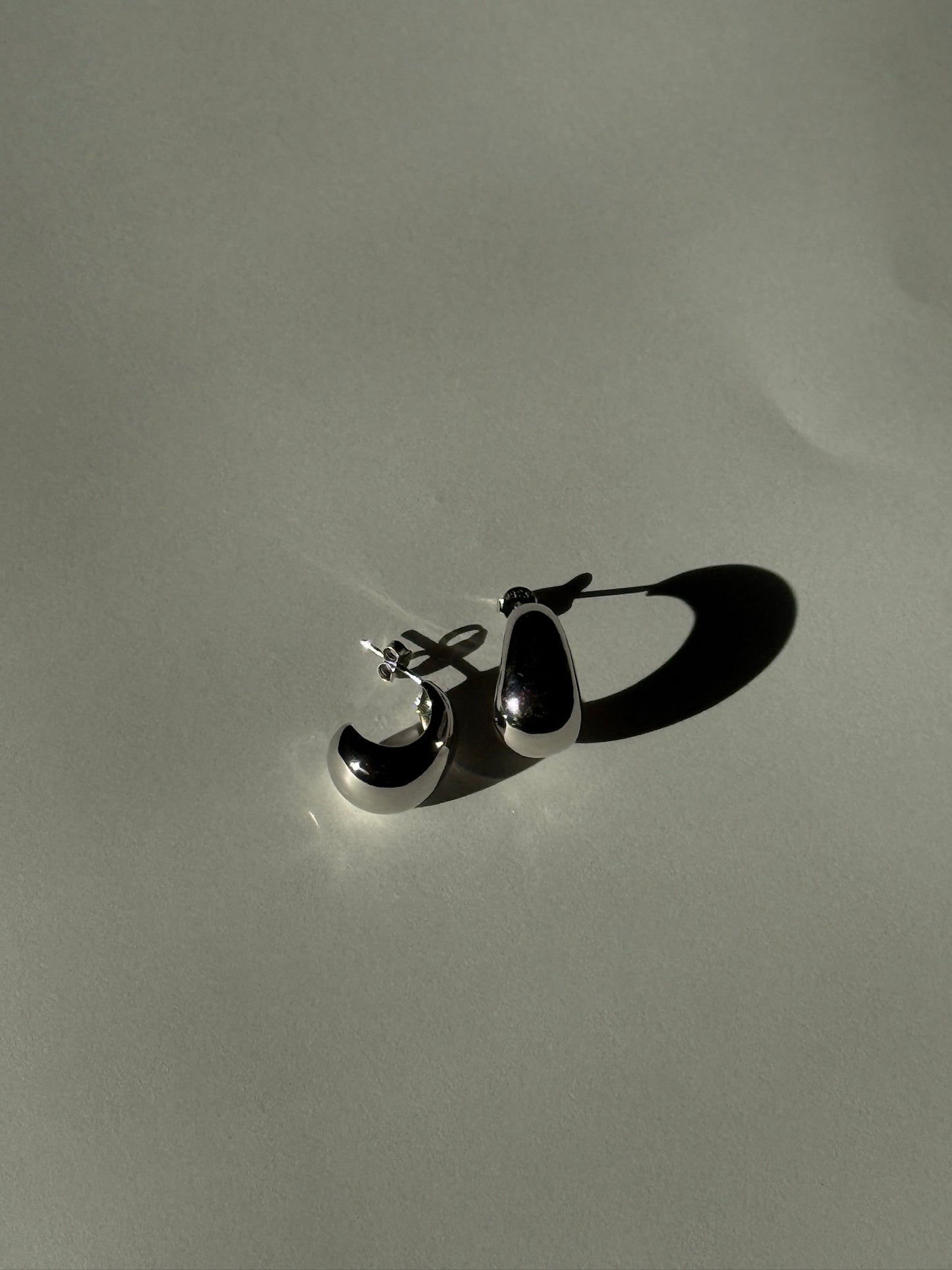 SAELA—Bold Chunky Silver Earrings