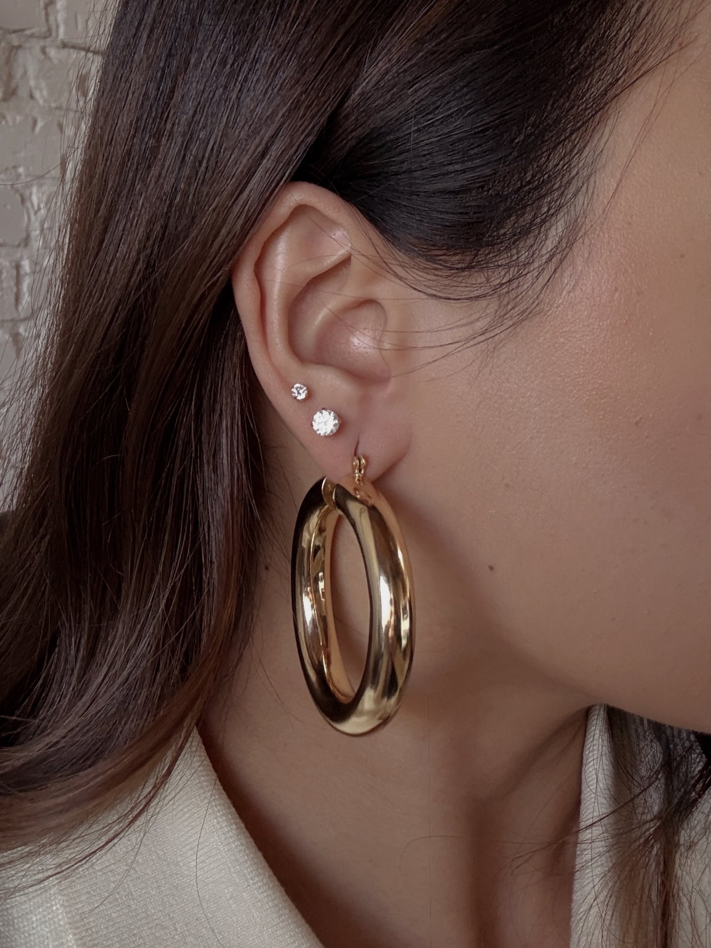 MONET—18K Gold Bold Hoops